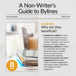 A Non-Writer's Guide to Bylines