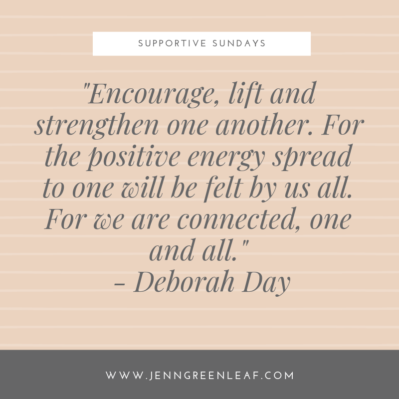 Supportive Sundays: On Reaching Out