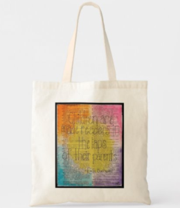 Children's Literary Quote Themed Tote Bag