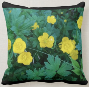 Buttercup Themed Throw Pillow